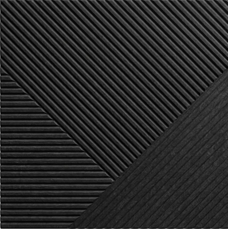 Wonear 3D UV Baskılı Yivli PET Kömür Abanoz Panel Wonear 3D UV Baskılı Yivli PET Kömür Abanoz Panel