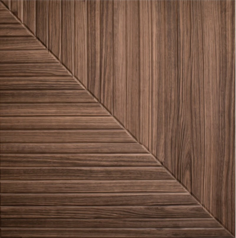 Wonear 3D UV Baskılı Yivli PET Doğal Ceviz Panel Wonear 3D UV Baskılı Yivli PET Doğal Ceviz Panel